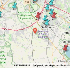 Mappa Via Tor di Sasso, 00134 Fioranello RM, Italia (7.123)