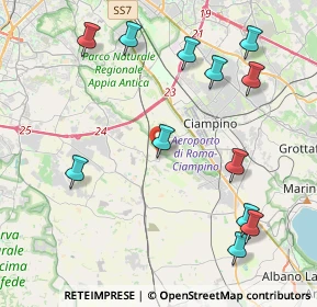 Mappa 00134 Fioranello RM, Italia (5.1275)