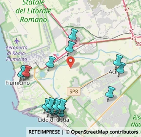 Mappa Riserva Naturale Statale del Litorale Romano, 00119 Roma RM, Italia (5.3775)