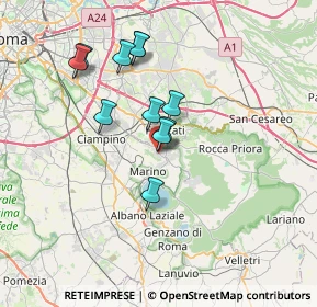 Mappa Via Ungheria, 00046 Grottaferrata RM, Italia (6.33455)