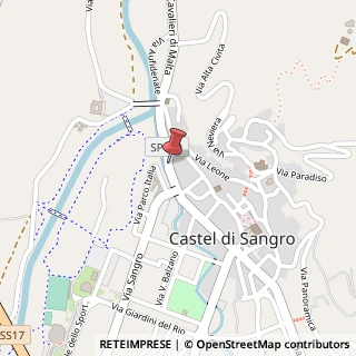 Mappa Via Lorenzo Natali, 1, 67031 Castel di Sangro, L'Aquila (Abruzzo)