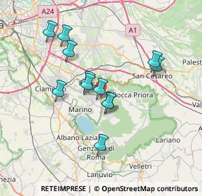 Mappa Via Rocca di Papa, 00046 Grottaferrata RM, Italia (6.53083)