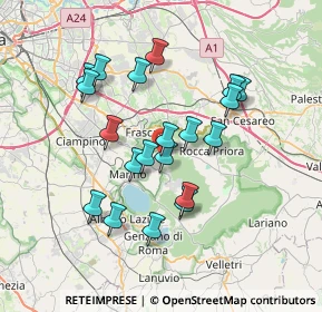 Mappa Via Rocca di Papa, 00046 Grottaferrata RM, Italia (6.7405)