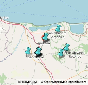 Mappa Via Avola, 71011 Apricena FG, Italia (11.2525)