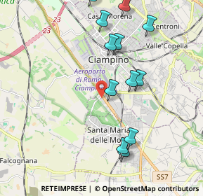 Mappa Via Capanne di Marino, 00043 Ciampino RM, Italia (2.24083)