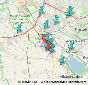 Mappa Via Capanne di Marino, 00043 Ciampino RM, Italia (3.63462)