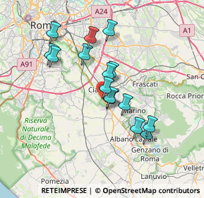 Mappa Via Capanne di Marino, 00043 Ciampino RM, Italia (6.47)