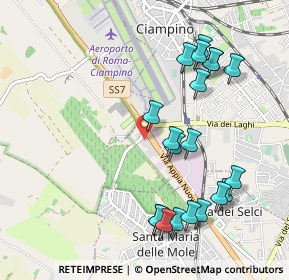 Mappa Via Capanne di Marino, 00043 Ciampino RM, Italia (1.15)