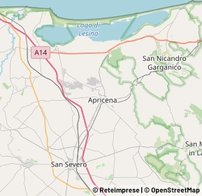 Mappa 71011 Apricena FG, Italia (8.277)