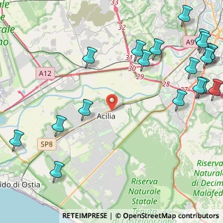 Mappa Via Dervio, 00125 Roma RM, Italia (6.8485)