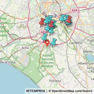 Mappa Via Marilyn Monroe, 00128 Roma RM, Italia (8.09529)
