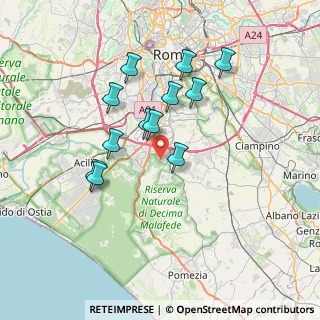 Mappa Via Marilyn Monroe, 00128 Roma RM, Italia (6.76167)