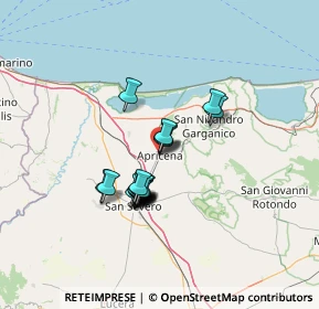 Mappa Via P. Giannone, 71011 Apricena FG, Italia (10.613)