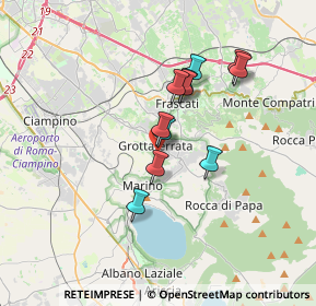 Mappa Via Givliano della Rovere, 00046 Grottaferrata RM, Italia (2.86182)