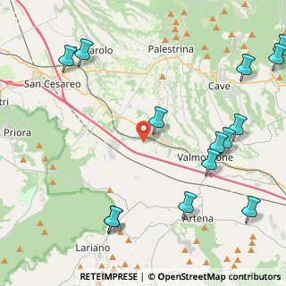 Mappa Via di Valle Fredda, 00030 Labico RM, Italia (6.21143)