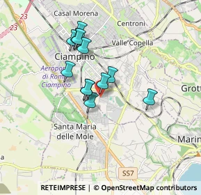 Mappa Via Fontana dei Monaci, 00043 Ciampino RM, Italia (1.43)