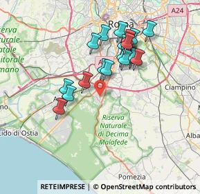 Mappa Via dei Martiri della Deportazione, 00128 Roma RM, Italia (6.87368)