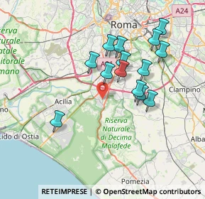 Mappa Via dei Martiri della Deportazione, 00128 Roma RM, Italia (7.04714)