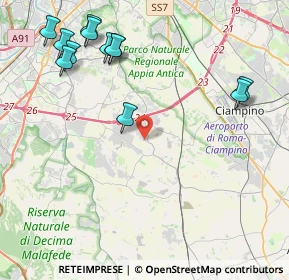 Mappa Via Tenuta della Calandrella, 00134 Roma RM, Italia (5.44917)
