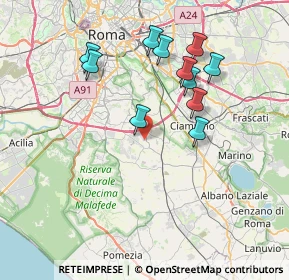 Mappa Via Tenuta della Calandrella, 00134 Roma RM, Italia (7.61364)