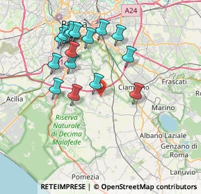 Mappa Via Tenuta della Calandrella, 00134 Roma RM, Italia (7.88813)