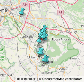 Mappa Via Filippo Corridoni, 00046 Grottaferrata RM, Italia (4.3925)