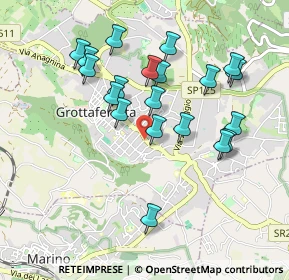 Mappa Via Filippo Corridoni, 00046 Grottaferrata RM, Italia (0.9515)