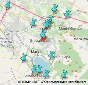 Mappa Via Filippo Corridoni, 00046 Grottaferrata RM, Italia (5.00571)