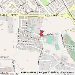 Mappa Via Cuneo, 30, 00043 Ciampino, Roma (Lazio)