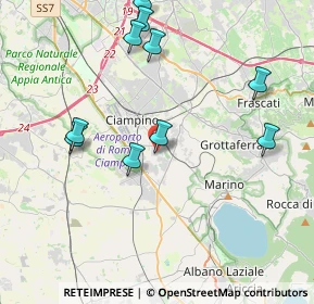 Mappa Via Ospedaletto, 00043 Ciampino RM, Italia (4.88182)