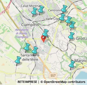 Mappa Via Ospedaletto, 00043 Ciampino RM, Italia (2.47083)