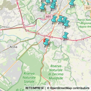 Mappa 00128 Spinaceto RM, Italia (6.36571)