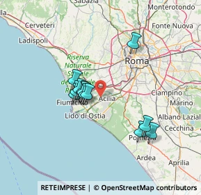 Mappa Via Callisto Caravario, 00126 Roma RM, Italia (11.72167)