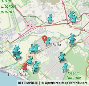 Mappa Via Callisto Caravario, 00126 Roma RM, Italia (5.136)
