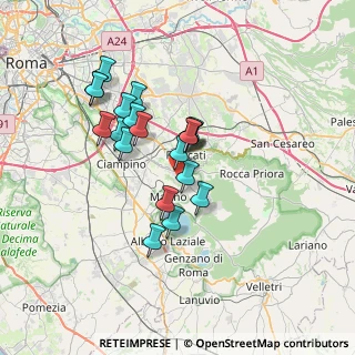 Mappa Via Sentiero Rose, 00046 Grottaferrata RM, Italia (6.0935)
