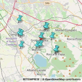 Mappa Via Sentiero Rose, 00046 Grottaferrata RM, Italia (3.4175)