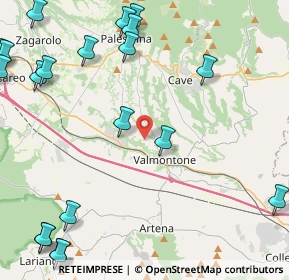Mappa Via Colle Ventrano, 00038 Valmontone RM, Italia (6.7885)