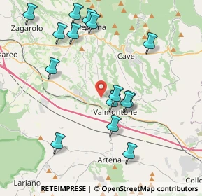 Mappa Via Colle Ventrano, 00038 Valmontone RM, Italia (4.538)