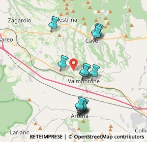 Mappa Colle Ventrano, 00038 Valmontone RM, Italia (3.78188)