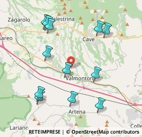 Mappa Via Colle Ventrano, 00038 Valmontone RM, Italia (4.5825)