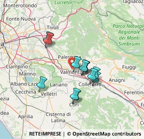 Mappa Colle Ventrano, 00038 Valmontone RM, Italia (11.08333)