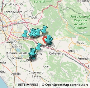 Mappa Via Colle Ventrano, 00038 Valmontone RM, Italia (10.062)