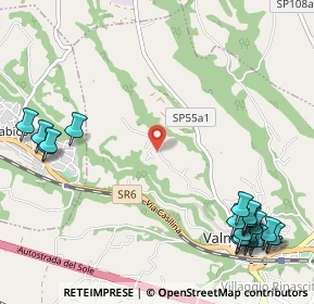 Mappa Via Colle Ventrano, 00038 Valmontone RM, Italia (1.656)
