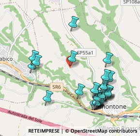 Mappa Via Colle Ventrano, 00038 Valmontone RM, Italia (1.21786)