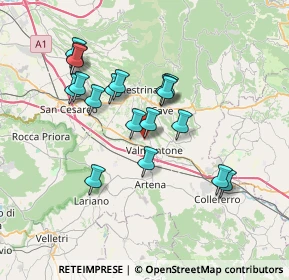 Mappa Colle Ventrano, 00038 Valmontone RM, Italia (6.83833)