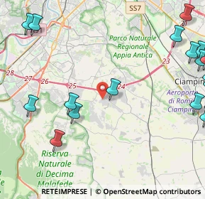 Mappa Via Federico Cassitto, 00134 Castel di Leva RM, Italia (7.0525)