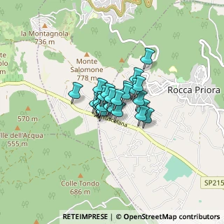 Mappa Via dei Salici, 00079 Rocca Priora RM, Italia (0.38519)