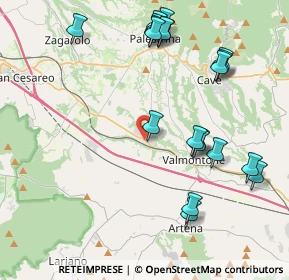 Mappa Via Francesco Ficoroni, 00030 Labico RM, Italia (4.8855)