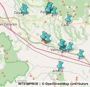 Mappa Via Francesco Ficoroni, 00030 Labico RM, Italia (4.64353)