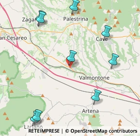 Mappa Via Leonardo da Vinci, 00030 Labico RM, Italia (6.28545)